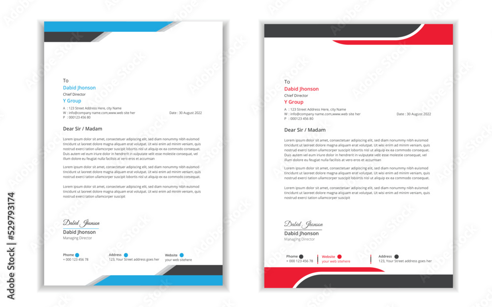 Company Letterhead Design