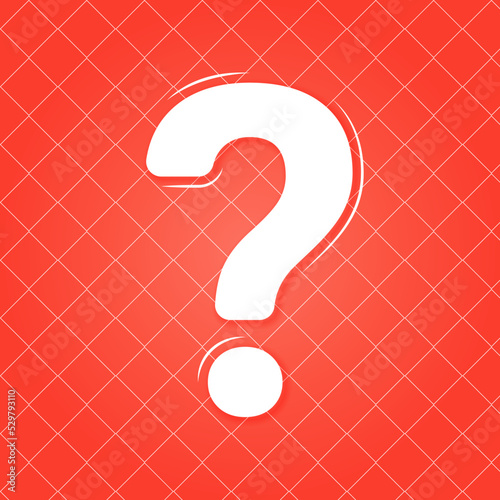 Question mark for help and support