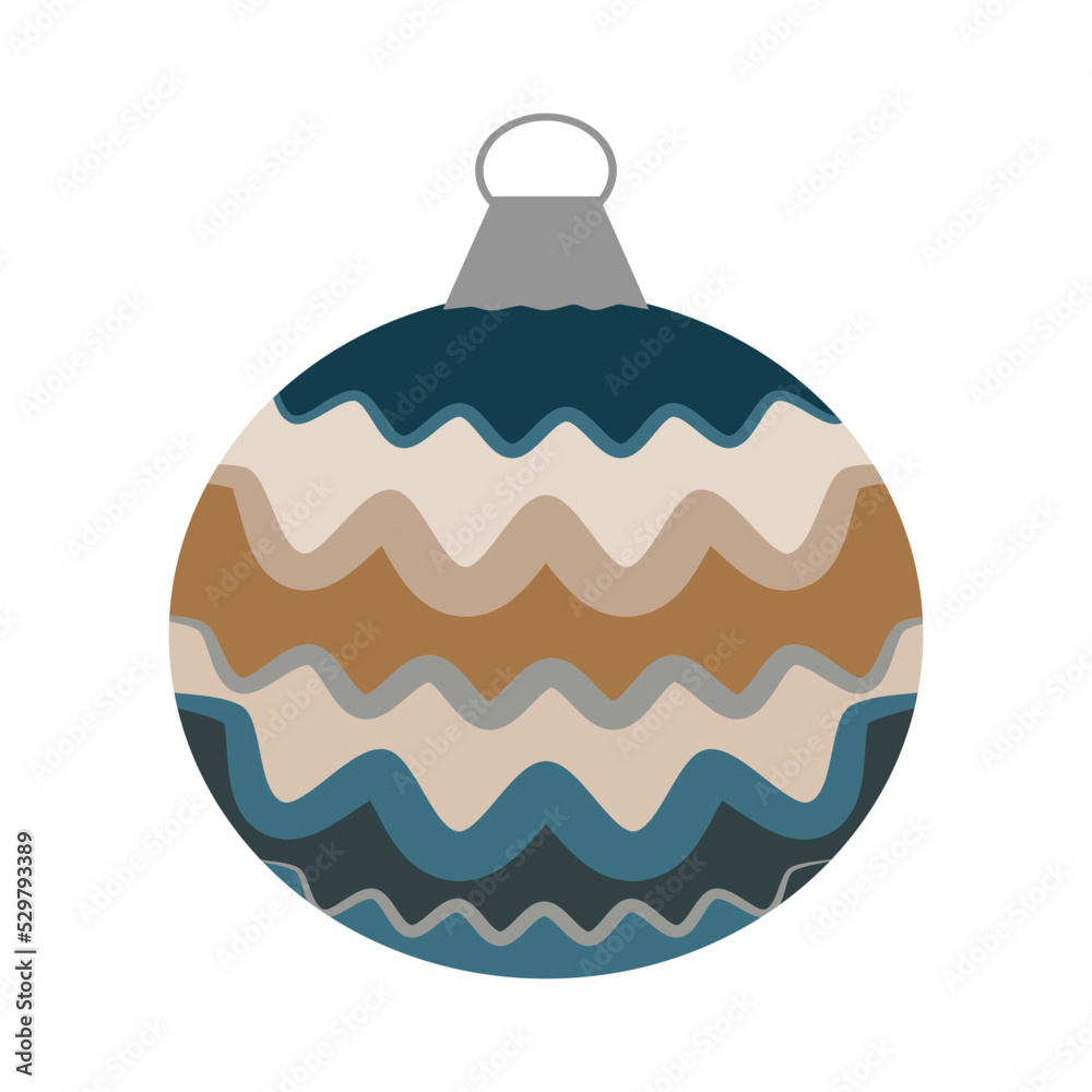 balloon decoration for Christmas tree, New year traditional vector illustration Christmas toys. Christmas Tree Ball, balloon decoration for Christmas tree, New year traditional vector illustration Christmas toys. Christmas Tree Ball,