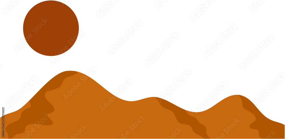 Desert With Moon Desert With Moon