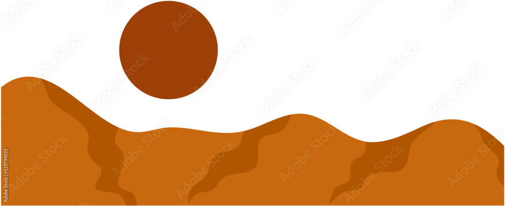 Desert With Moon Desert With Moon