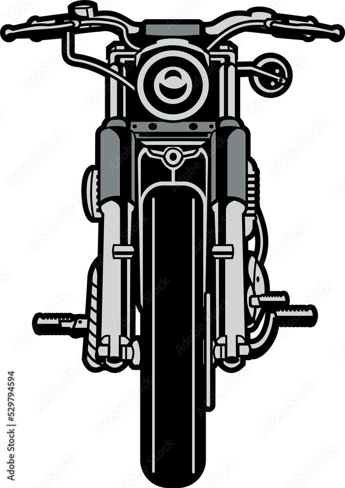 Fototapeta premium front motorcycle