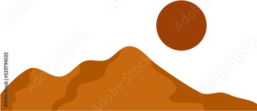 Desert With Moon
