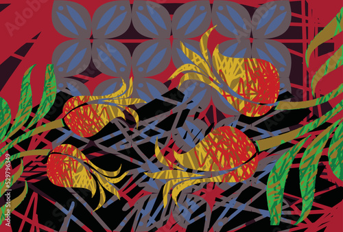 Batik Indonesian: is a technique of wax-resist dyeing applied to whole cloth, or cloth made using this technique originated from Indonesia.