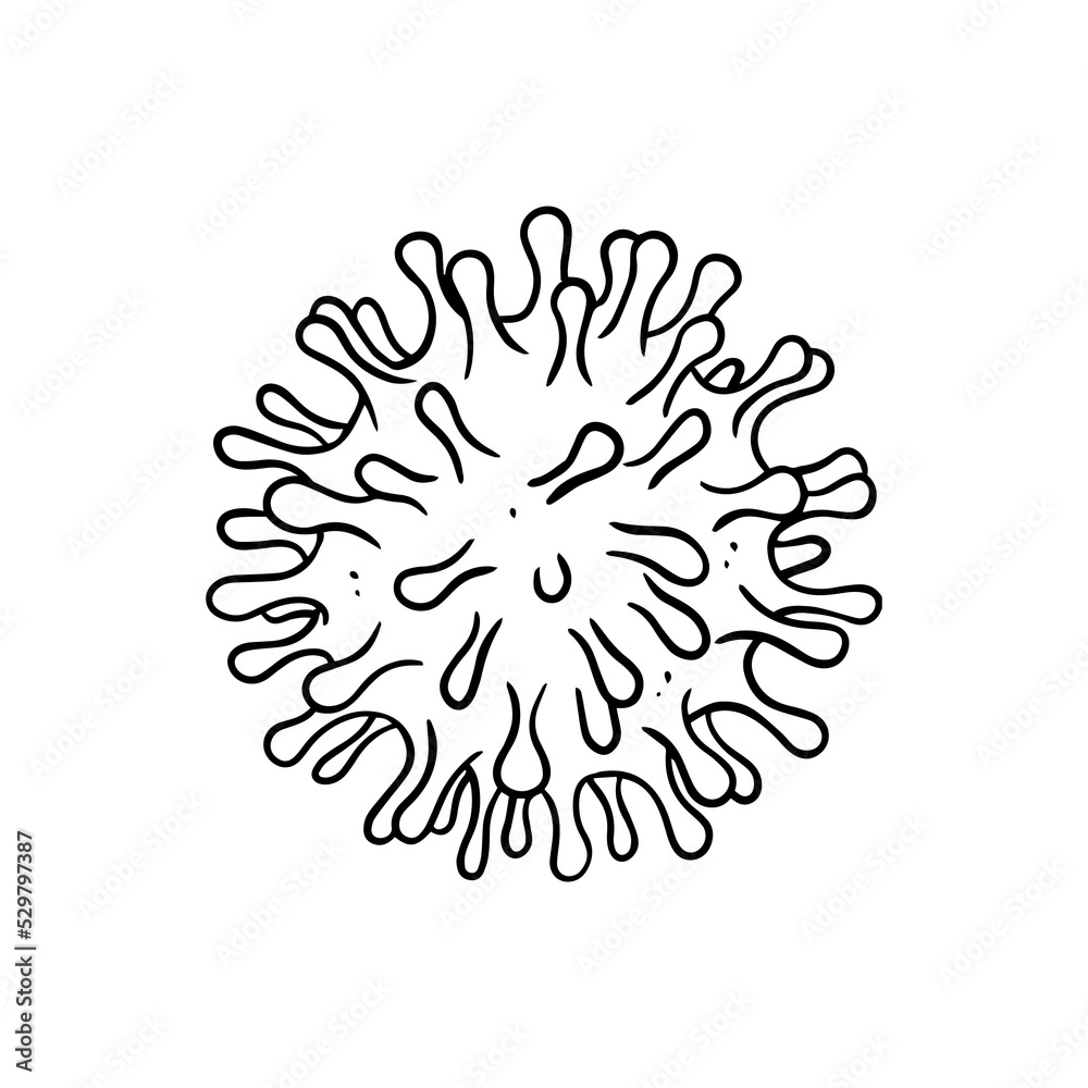 virus hand drawn illustration design virus hand drawn illustration design