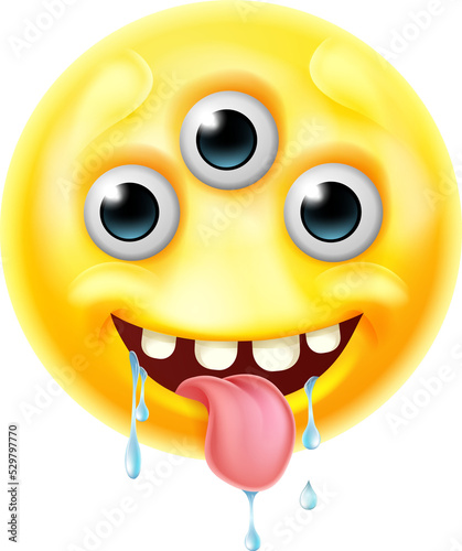 Alien or Monster Emoji Emot...