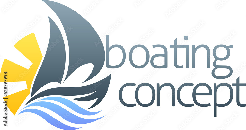 Sail boat concept Sail boat concept