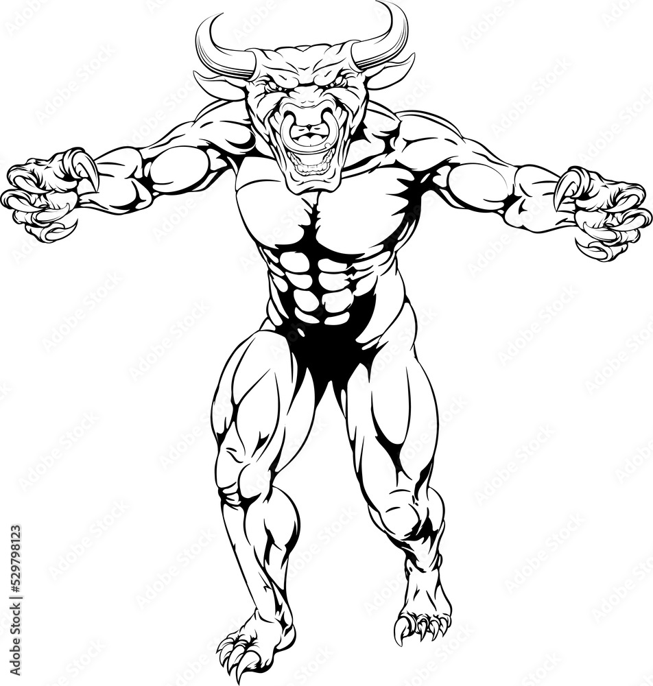 Fototapeta premium Bull mascot