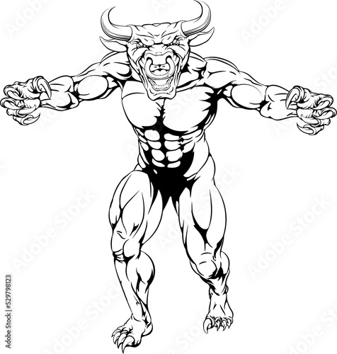 Wallpaper Mural Bull mascot Torontodigital.ca