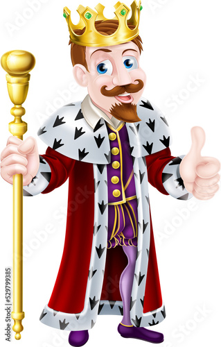 Cartoon King Illustration