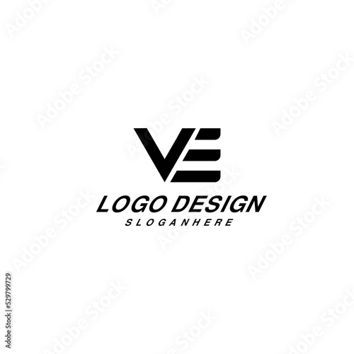 f and e combination logo design