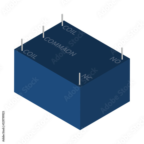 3d vector design of electromagnetic relay 