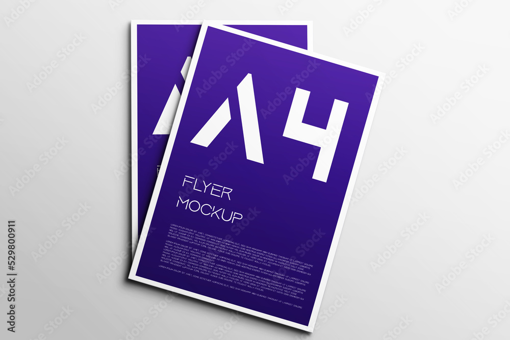 Realistic poster or flyer mockup Realistic poster or flyer mockup