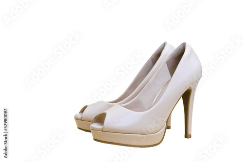 high heels isolated background