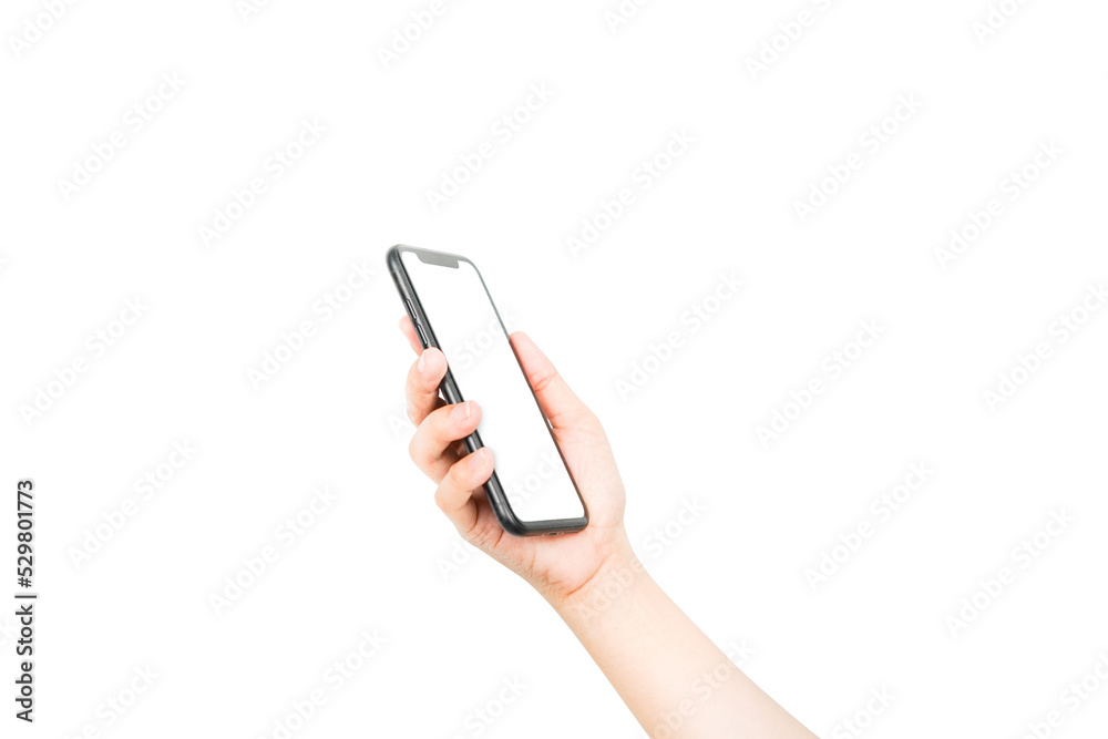 hand holding mobile phone isolated background hand holding mobile phone isolated background