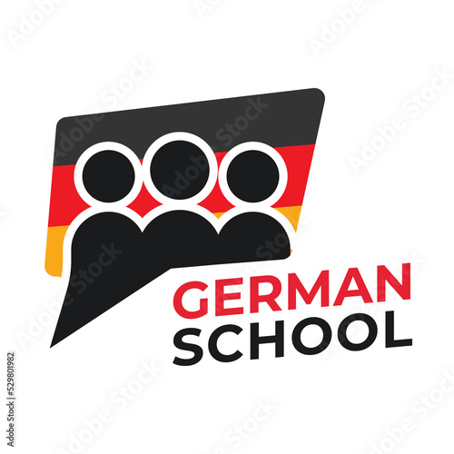 Vector logo of the German language school