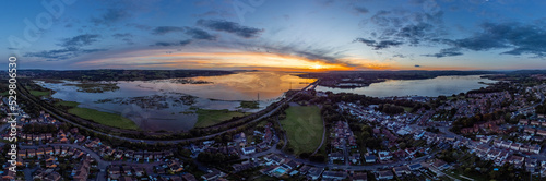 Photography High tide on the Lougher estuary at sunset