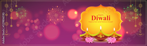 Vector illustration for Happy Diwali greeting