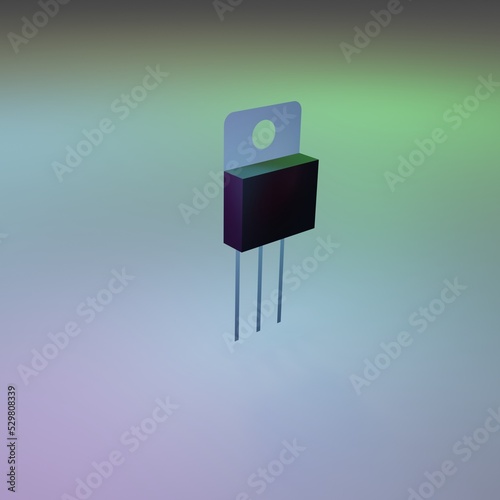 3d render transistor