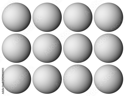 Obraz na płótnie 3d render of a render of a symbol made from many spheres