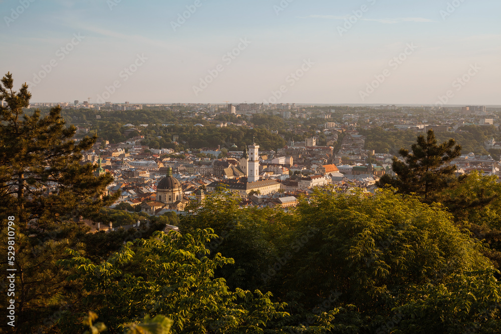 view of the Lviv city Ukraine