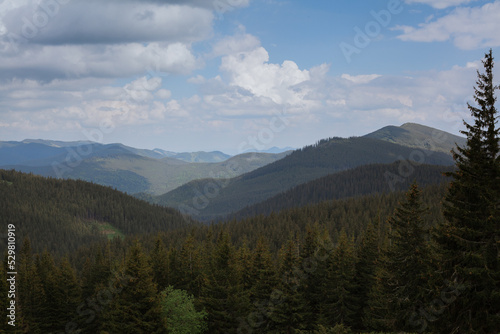 Karpaty mountains and clouds © Alina