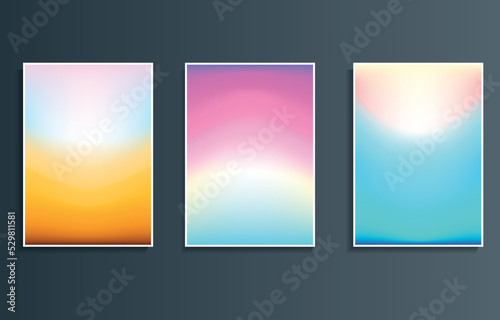 set gradient wallpaper brush color abstract background