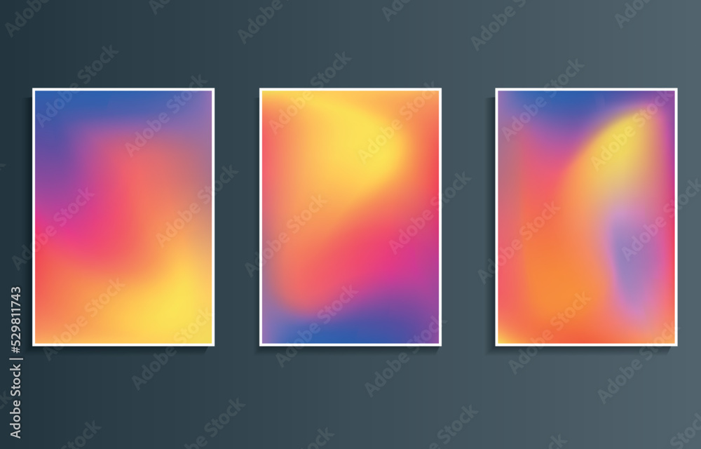 Fototapeta premium banner abstract background gradient blurred color