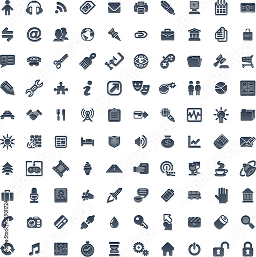 100 professional grey web i...
