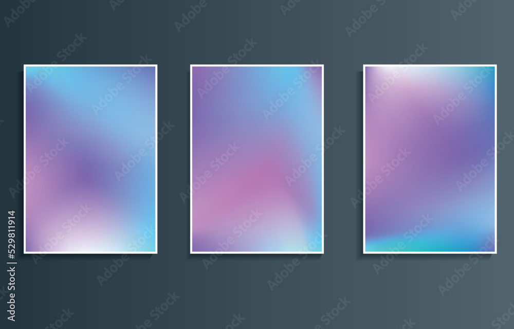 Abstract gradient blue purple colored blurred background