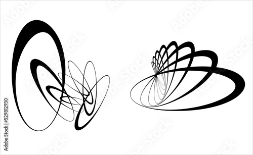 Abstract Ellipse Art M_2209002