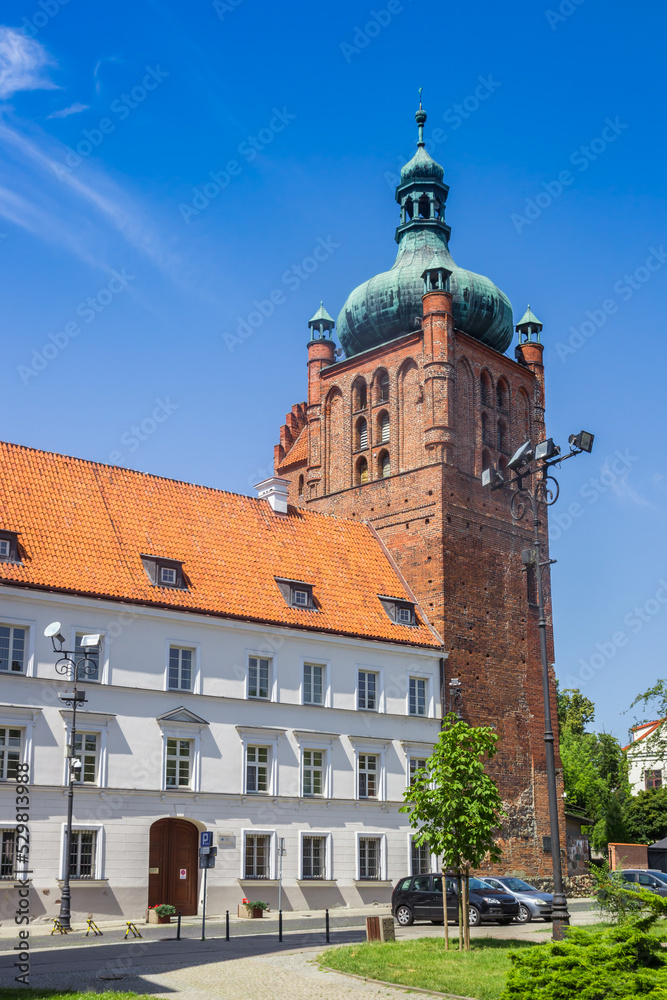 Obraz premium Tower of the historic castle in Plock, Poland
