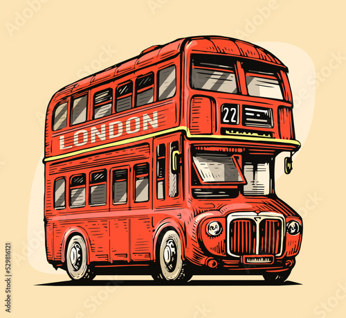 Fototapeta London bus