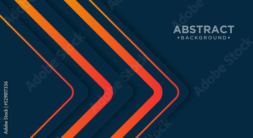 Black abstract background with orange lines. Dark modern sporty bright futuristic.