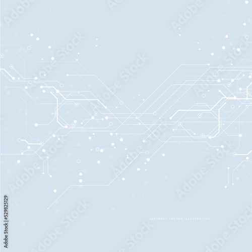 Circuit board futuristic technological processes digital technology background copy space vector illustration 