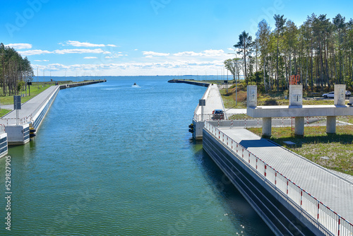 Ditch of the Vistula Spit, Poland.