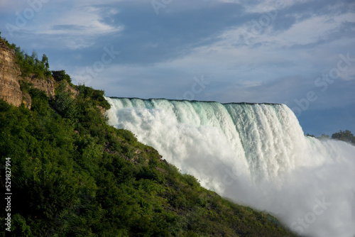 Niagara falls at sunset