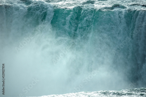 Powerfull falls from the water