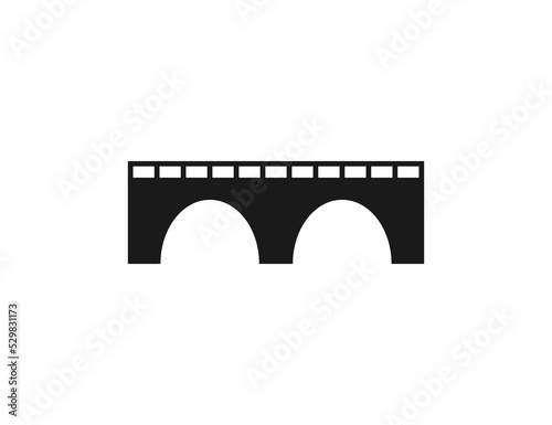 Bridge, construction icon. Vector illustration.