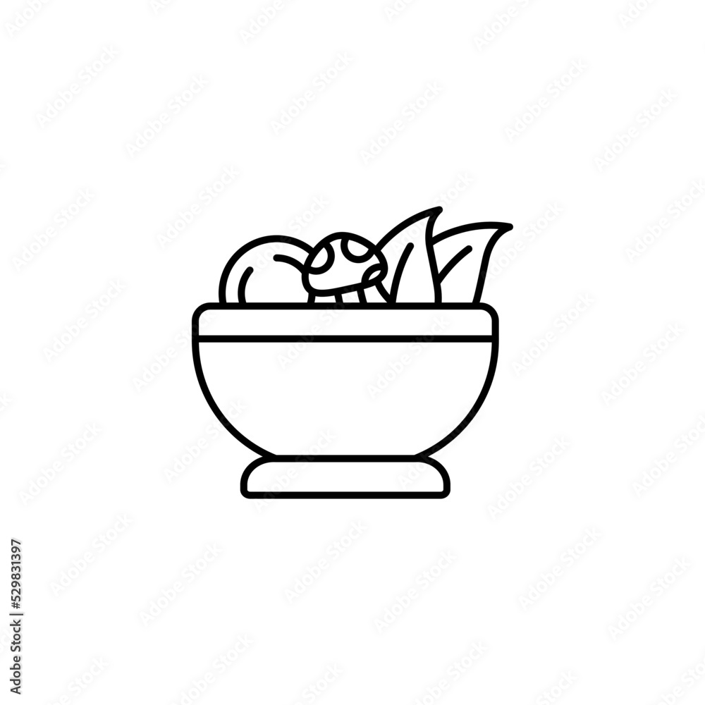 Vegan Food line art icon design template vector illustration Vegan Food line art icon design template vector illustration