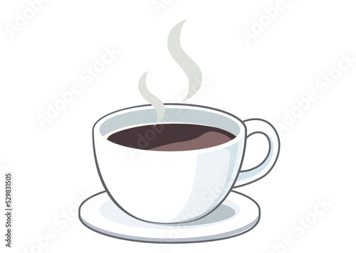 カップとコーヒーのイラスト