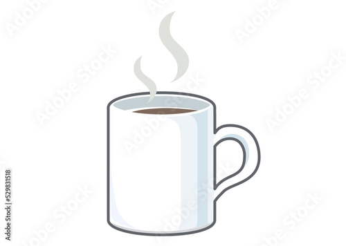 カップとコーヒーのイラスト