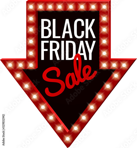 Black Friday Sale Arrow Sign