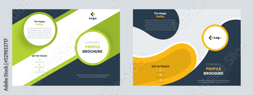 Company Profile Brochure Cover Design Template adept for multipurpose Projects