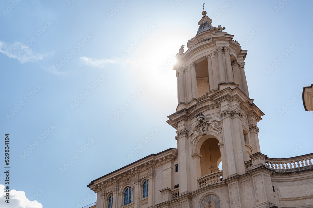 Sant'Agnese in Agone (Sant'Agnese in Piazza Navona) is a 17th-century Baroque church in Rome, Italy. It faces onto the Piazza Navona