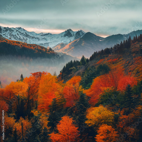 Autumn forest in the mountains © NeuroSky