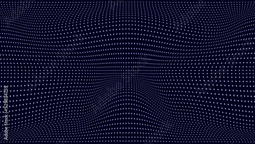 Digital wave texture with dots on the background. Big data visualization. Vector illustrations.