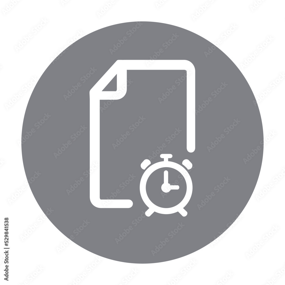 Document Stopwatch Isolated Vector icon which can easily modify or edit Document Stopwatch Isolated Vector icon which can easily modify or edit