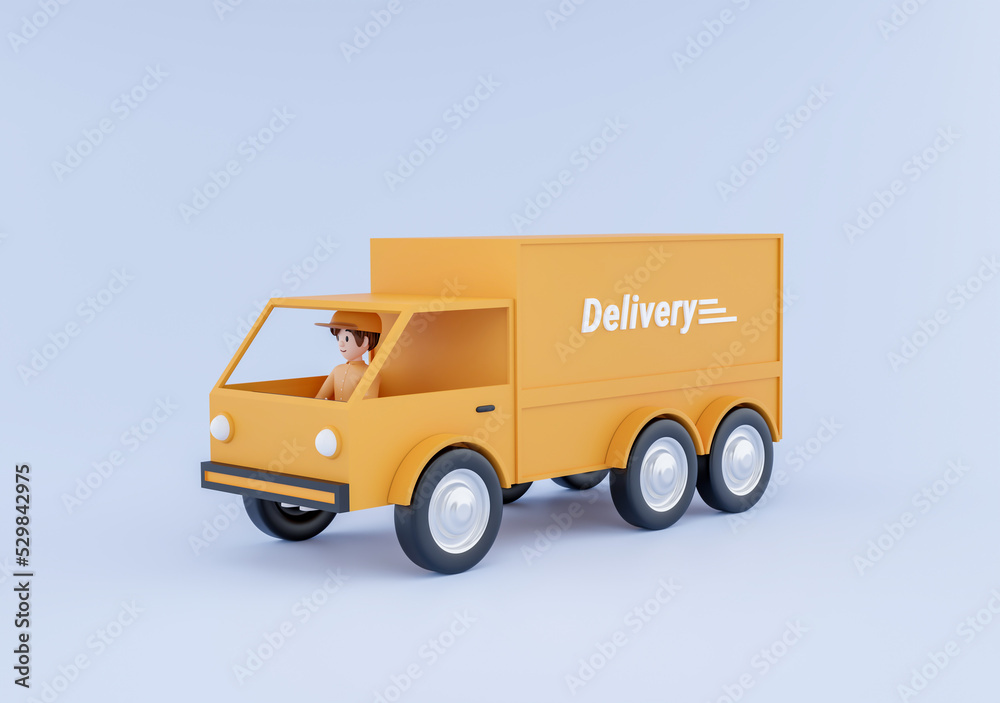 3d illustration. freight forwarder concept 3d illustration. freight forwarder concept