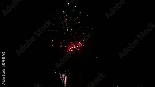 Fireworks in slow motion